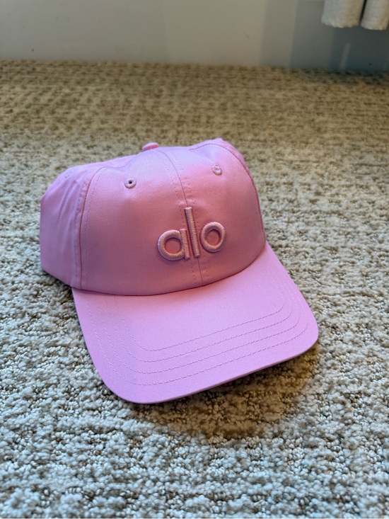 ALO Yoga Pink Baseball Cap with Center Logo Tag
